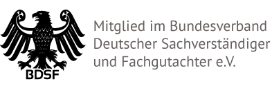 Mitglied im Bundesverband Deutscher Sachverständiger und Fachgutachter e.V.